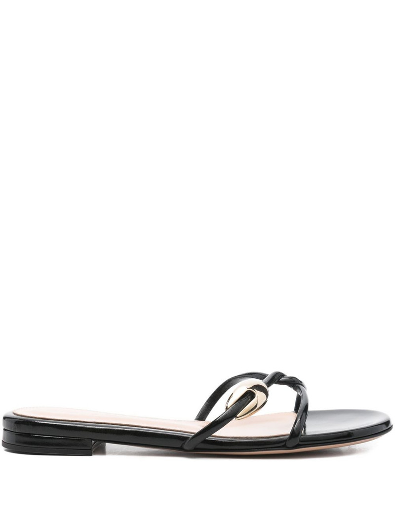 knotted strap sandals 1
