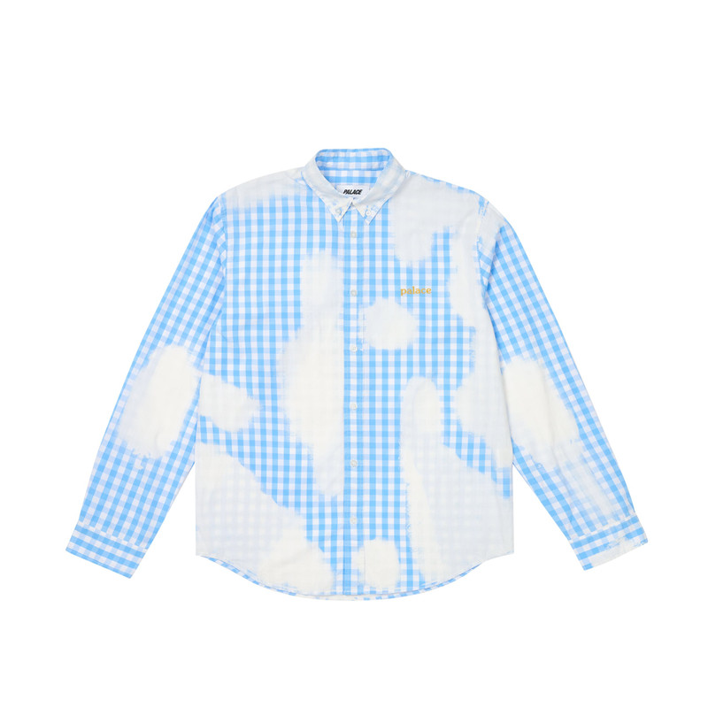 BLEACHED OUT SHIRT BLUE - 1