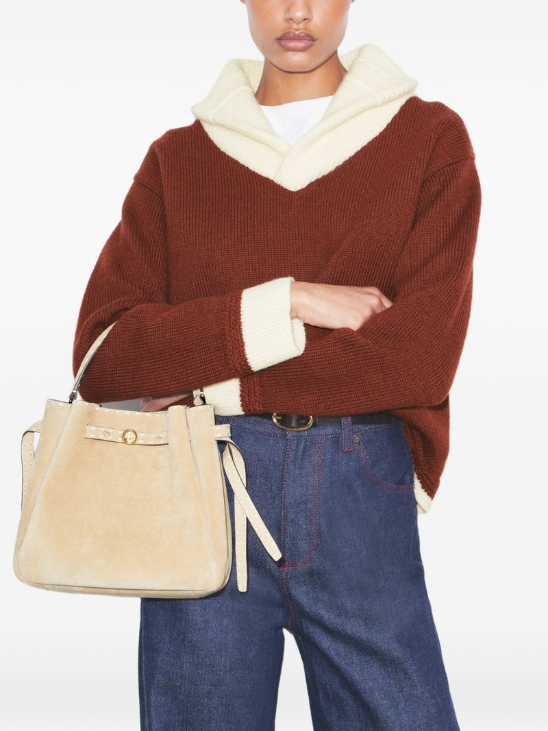 Romy pick stitch bucket bag 3
