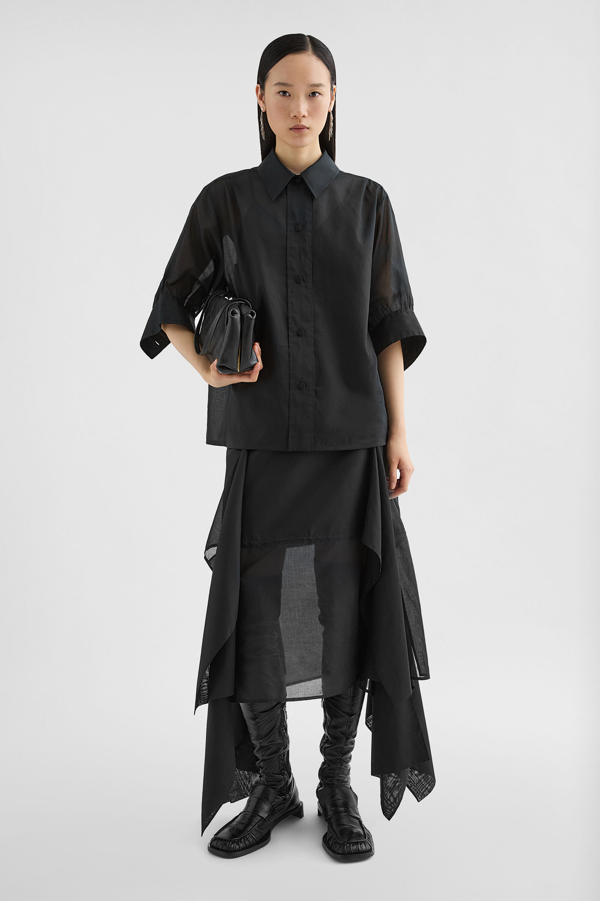 Cotton Muslin Panelled Skirt - 6