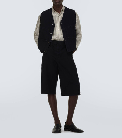 Lemaire Twisted denim Bermuda shorts outlook