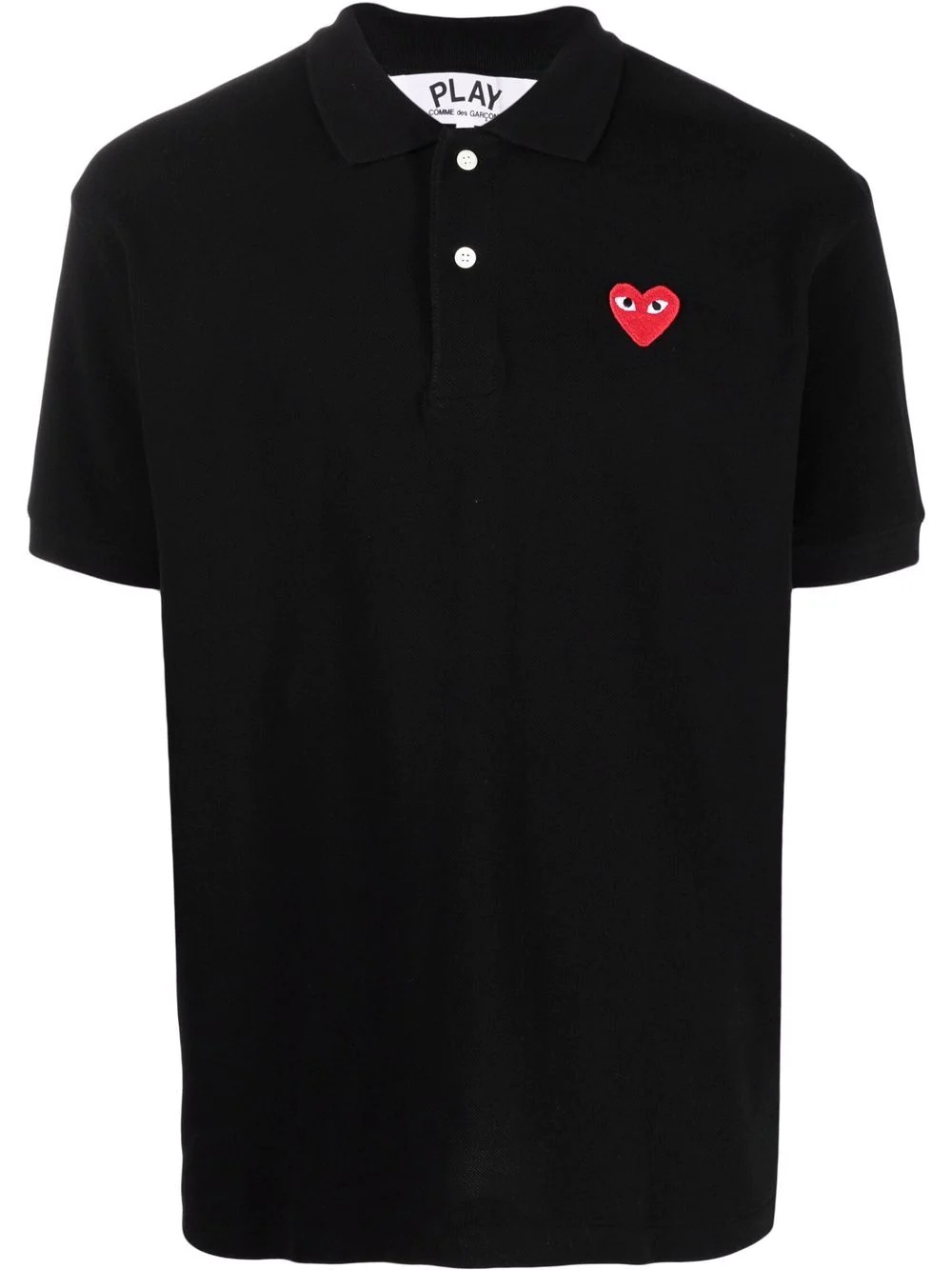 logo-patch polo shirt - 1