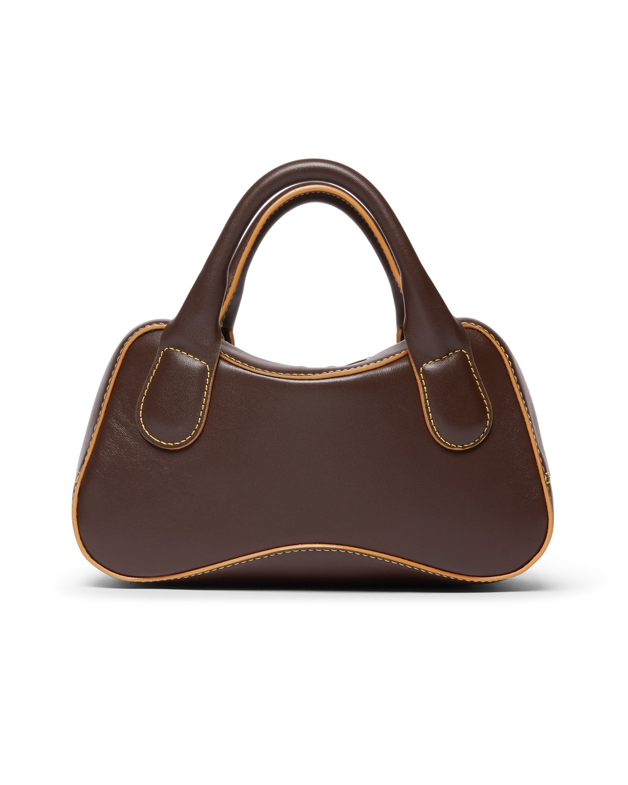 Brown Micro Bowling Bag | Casablanca Paris - 5
