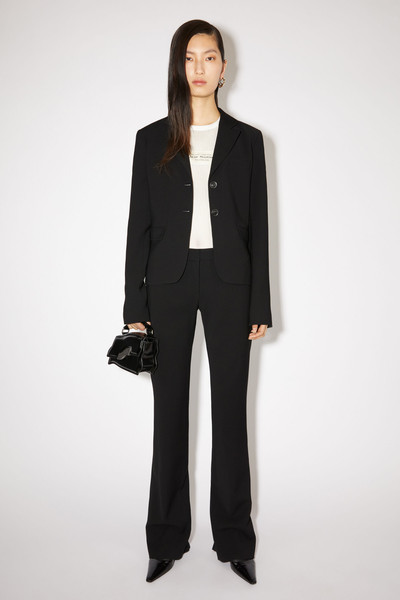 Acne Studios Tailored wool blend trousers - Black outlook