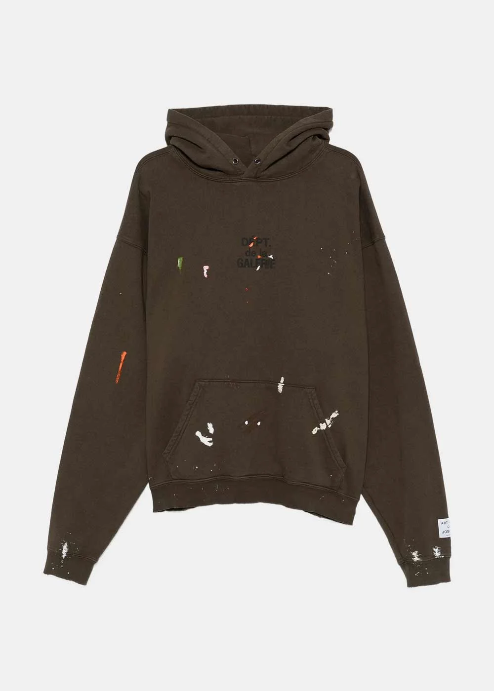 OUT022-SPIA FRENCH LOGO PAINTED HOODIE - 1