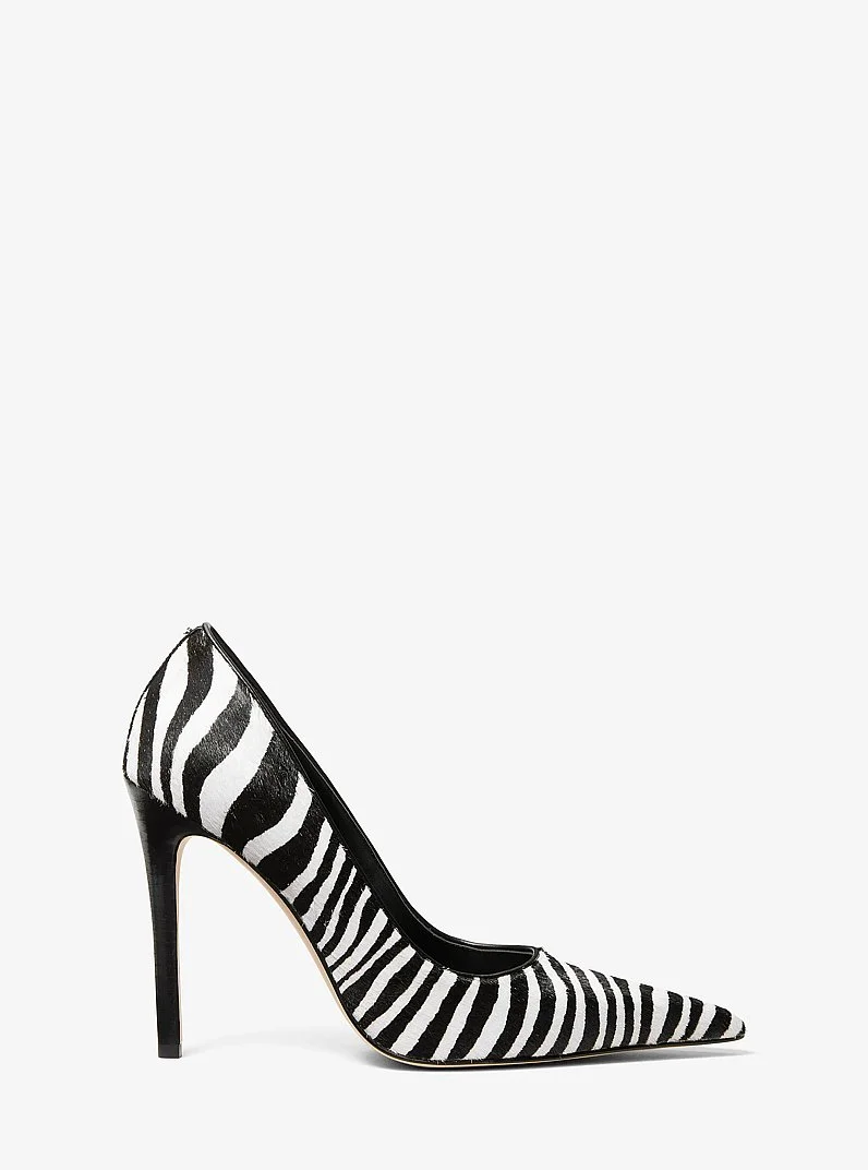 Elyse Zebra Print Calf Hair Pump - 1
