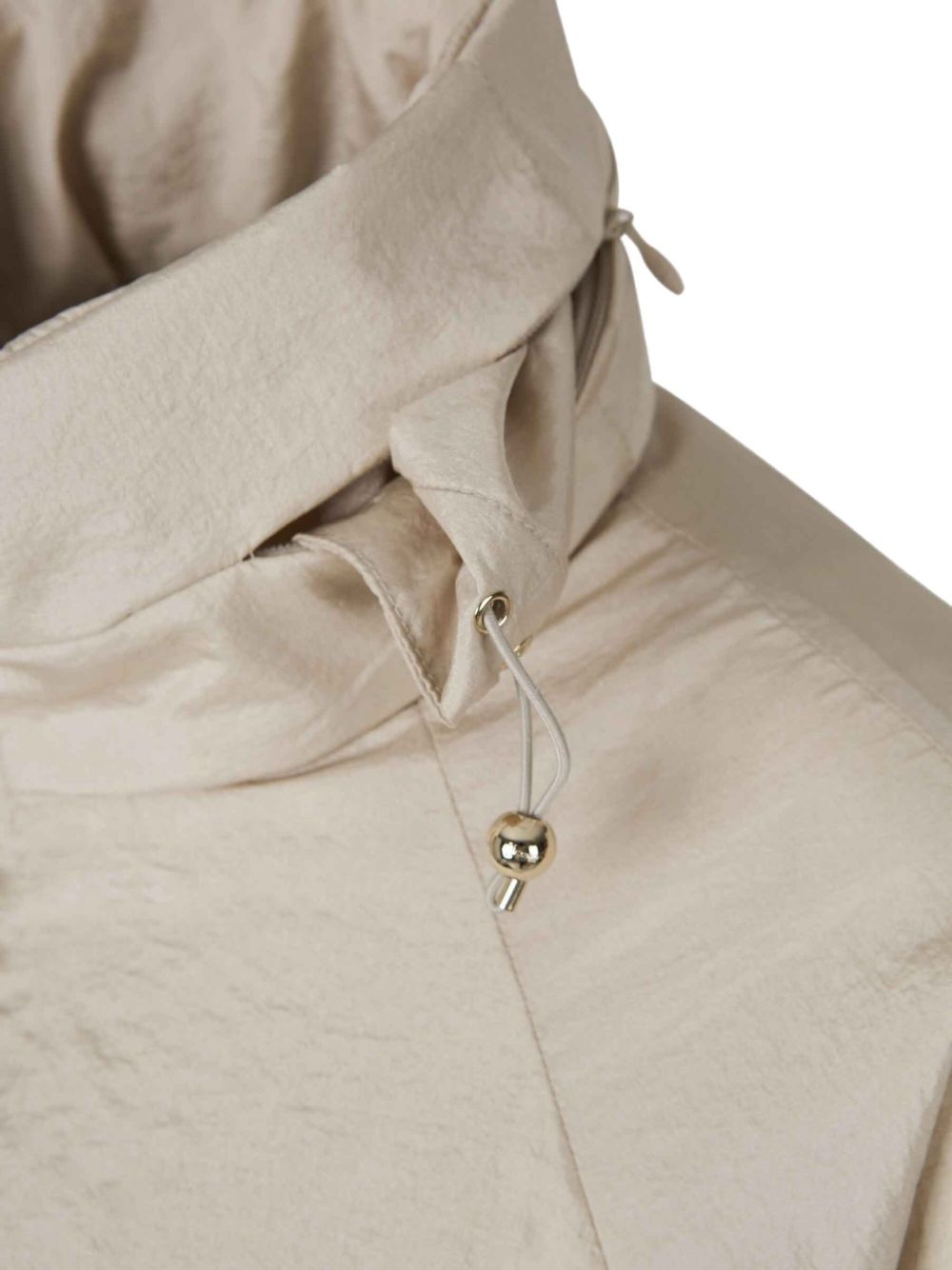 concealed-hood trench coat - 4