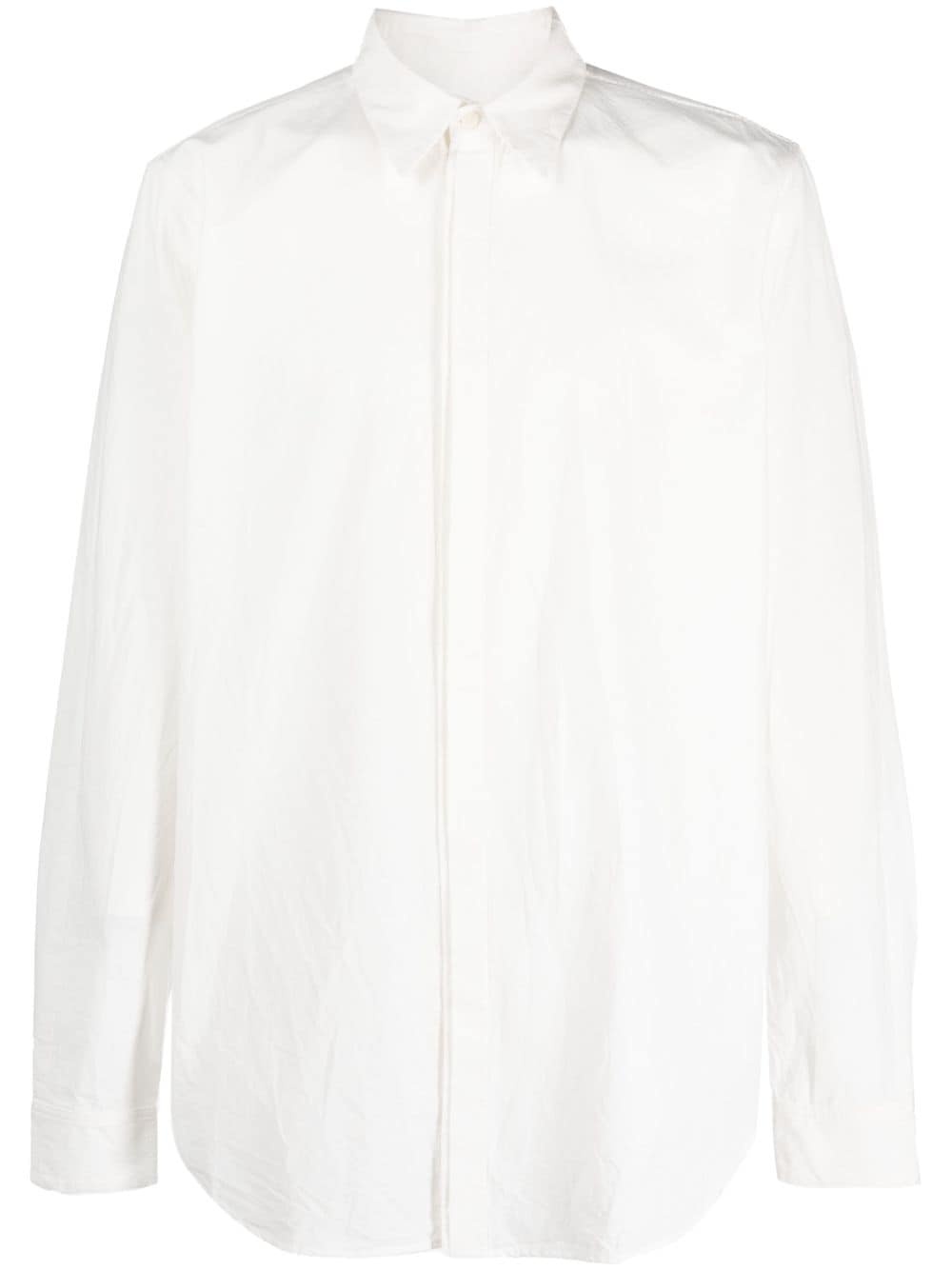 pointed-collar cotton shirt - 2