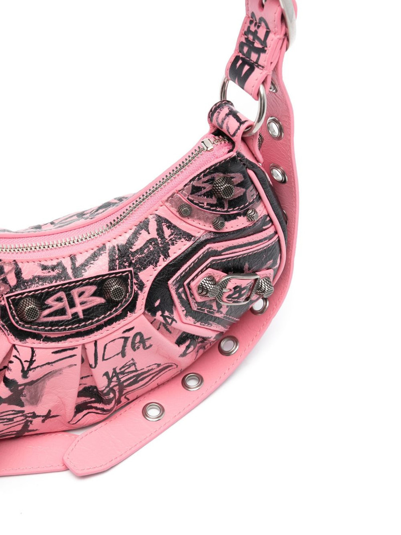 Le Cagole XS Graffiti shoulder bag 4