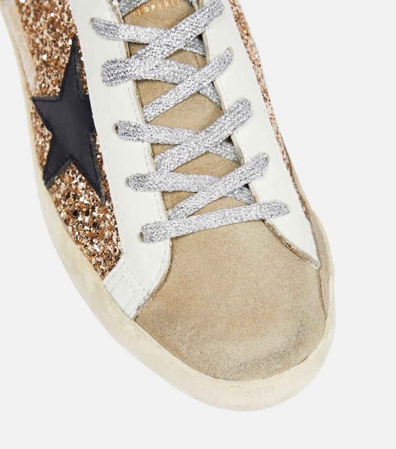 Super-Star glitter leather sneakers 6