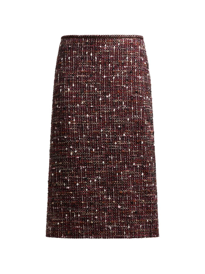 tweed knee-length mid skirt 1
