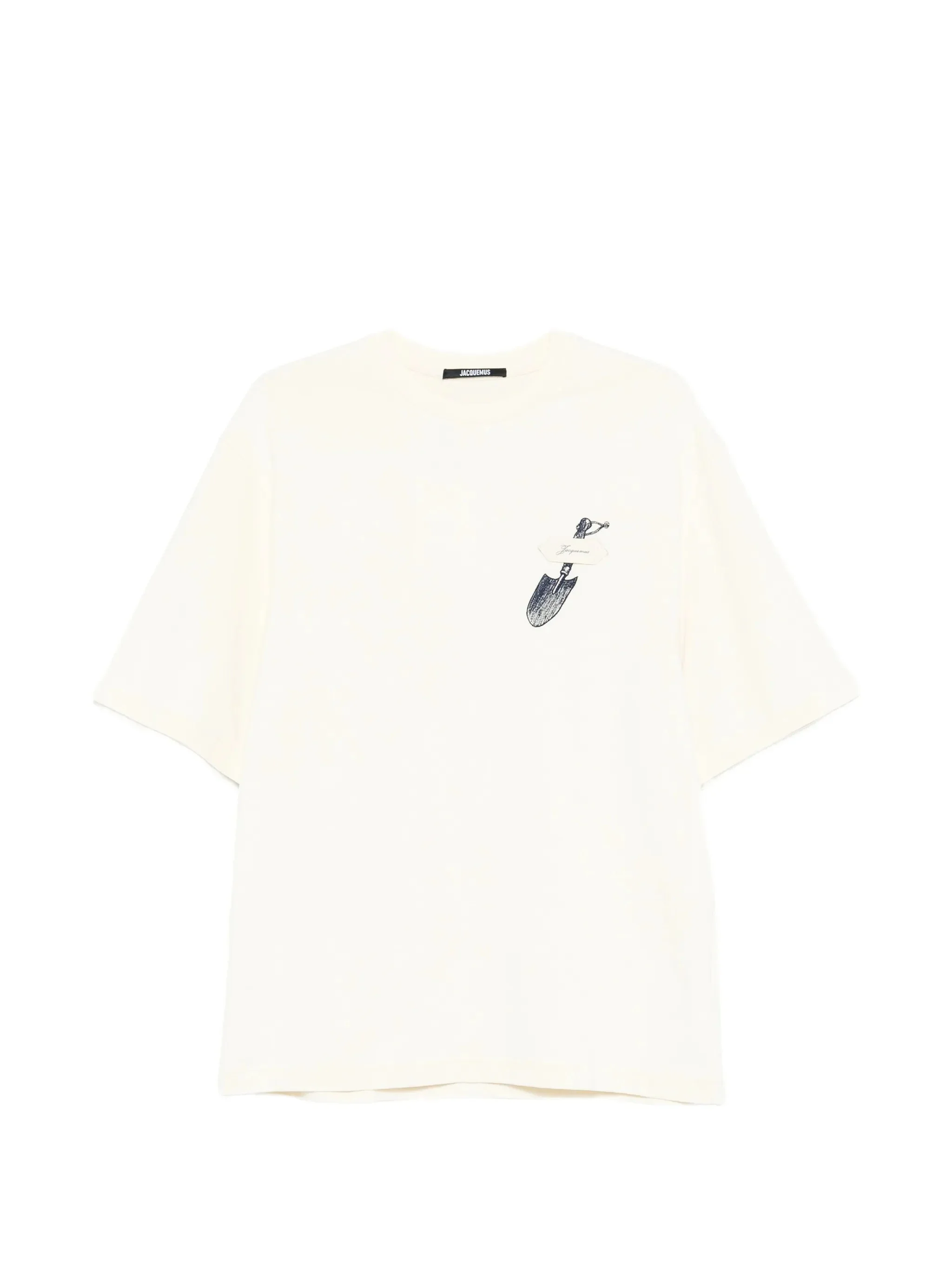 embroidered shovel T-shirt - 1
