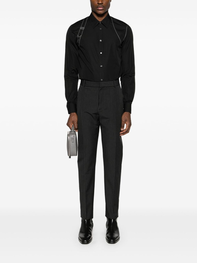 Alexander McQueen decorative-stitching cotton shirt outlook