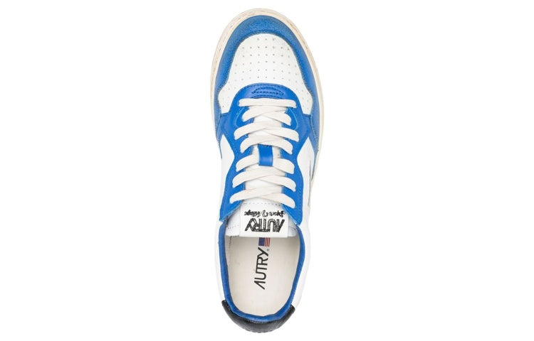 Autry Medalist Leather Low 'Distressed White Black Azure' AVLM-SV10 - 4