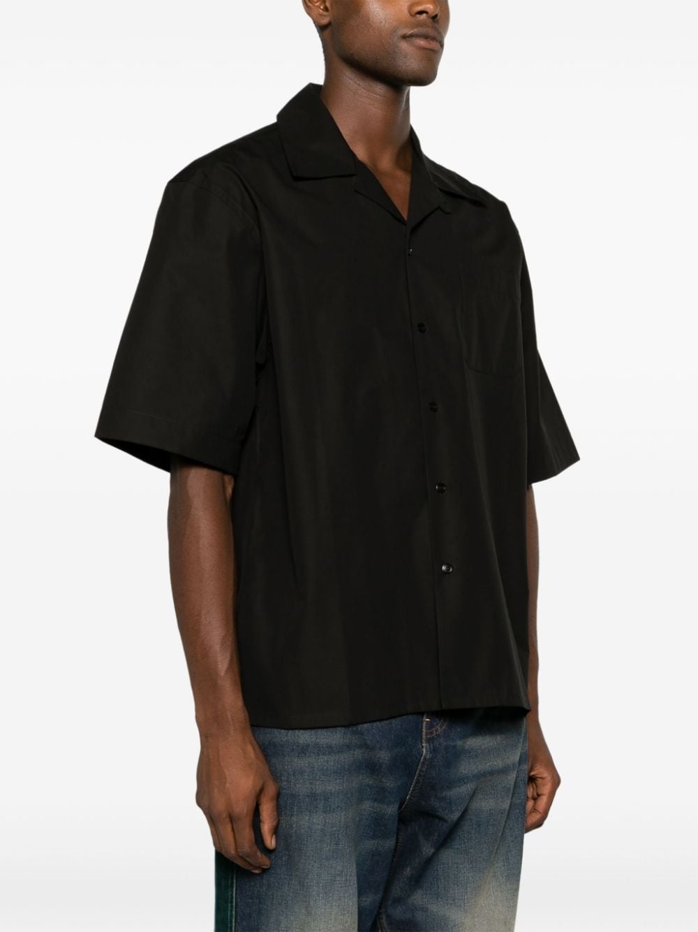 slogan-print cotton shirt - 4