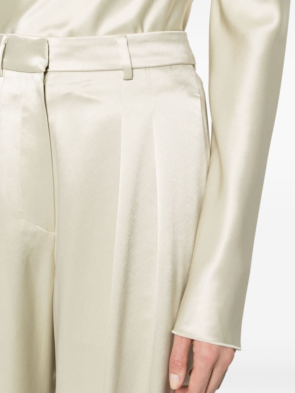Lynda straight-leg satin trousers - 5