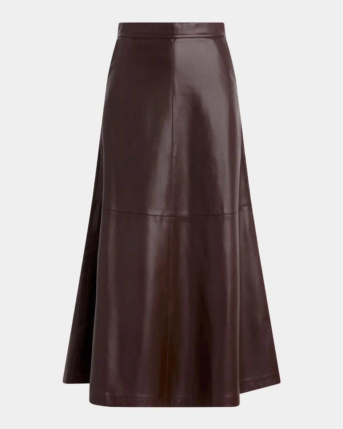 x Dani Michelle The Tavi Faux-Leather Maxi Skirt - 1