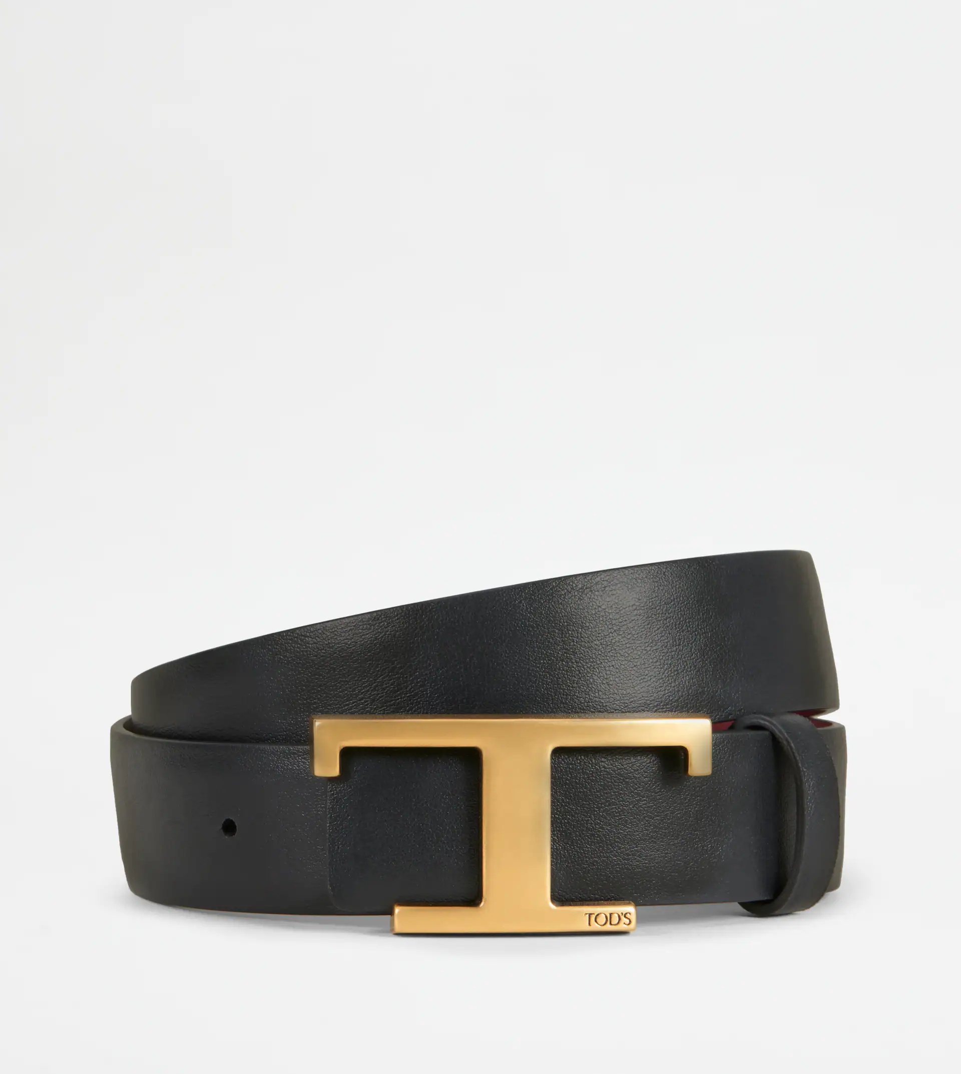 REVERSIBLE BELT IN LEATHER - BURGUNDY - 3