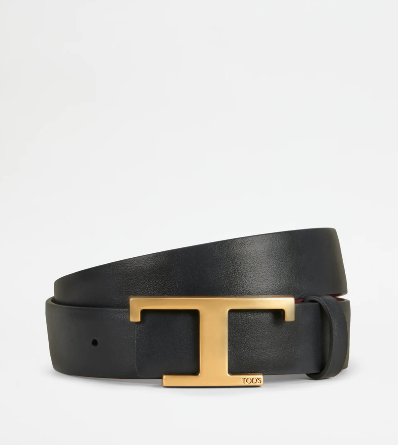 REVERSIBLE BELT IN LEATHER - BURGUNDY 3