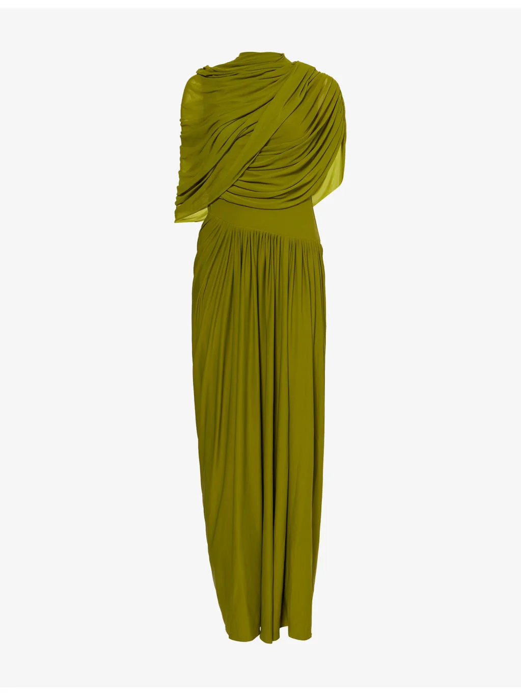 Jasmine Draped Stretch-Woven Maxi Dress - 1