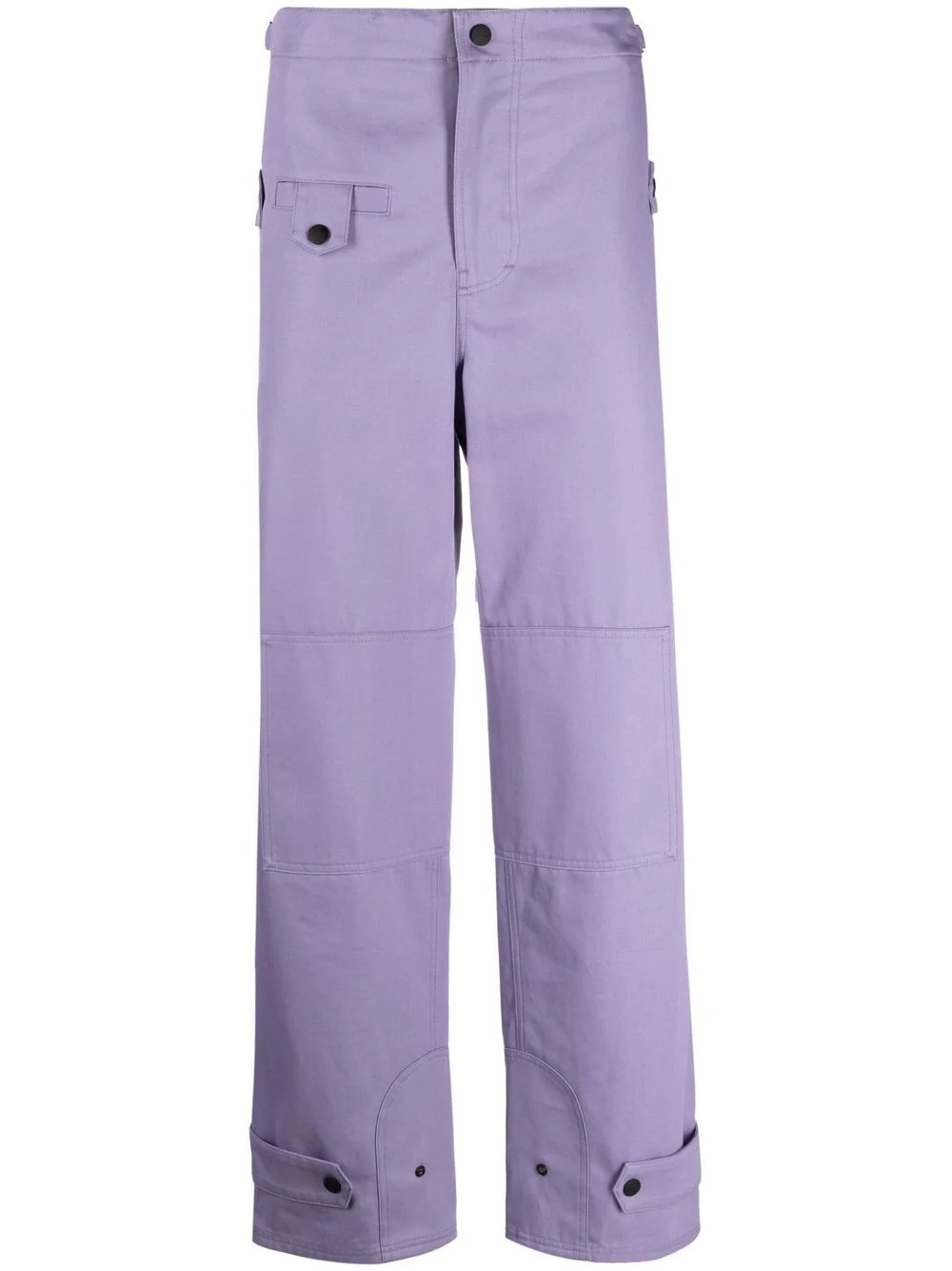 straight-leg utility trousers - 1