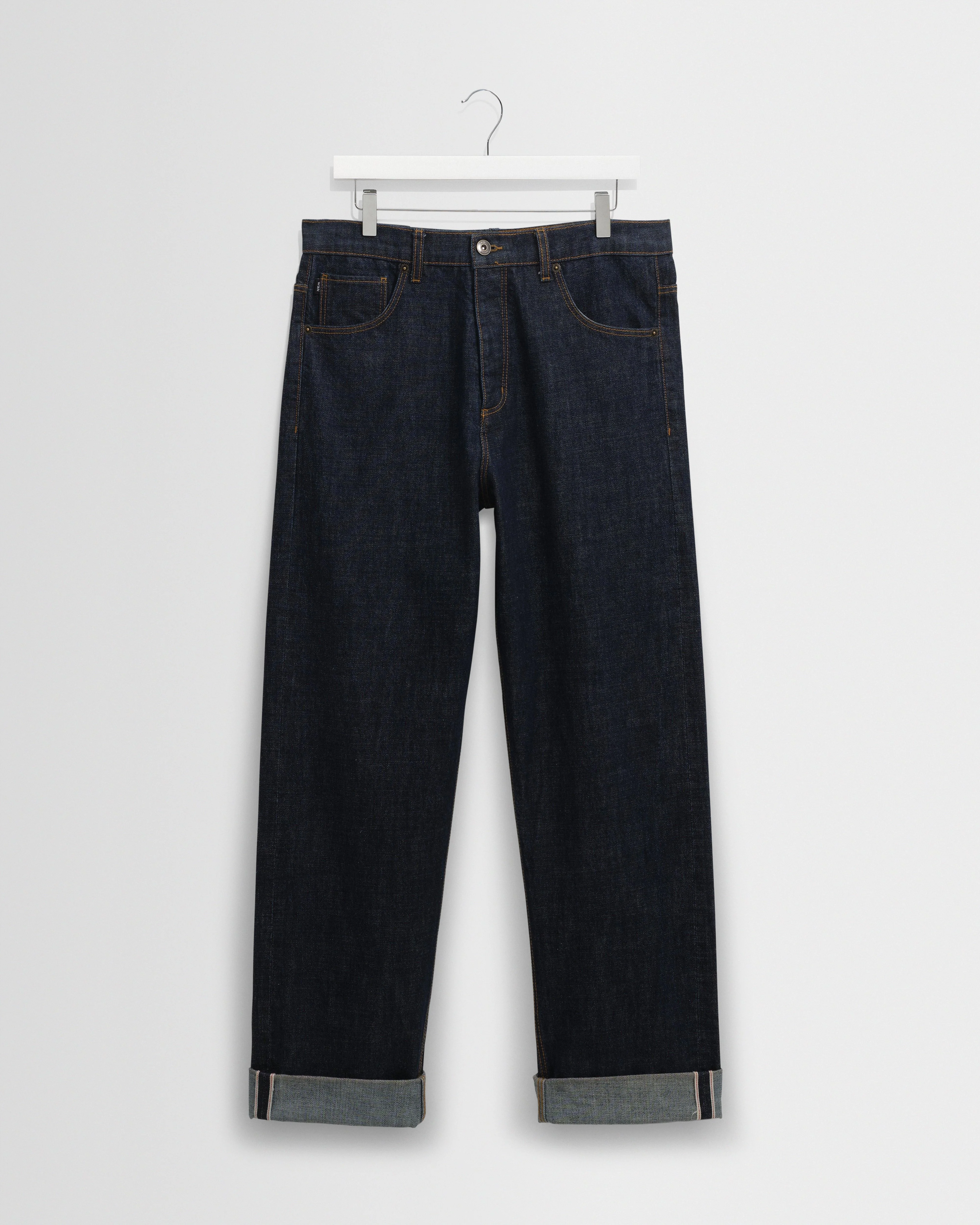 Felix - Rinse Wash Selvedge Loose Fit Denim Jeans - 1