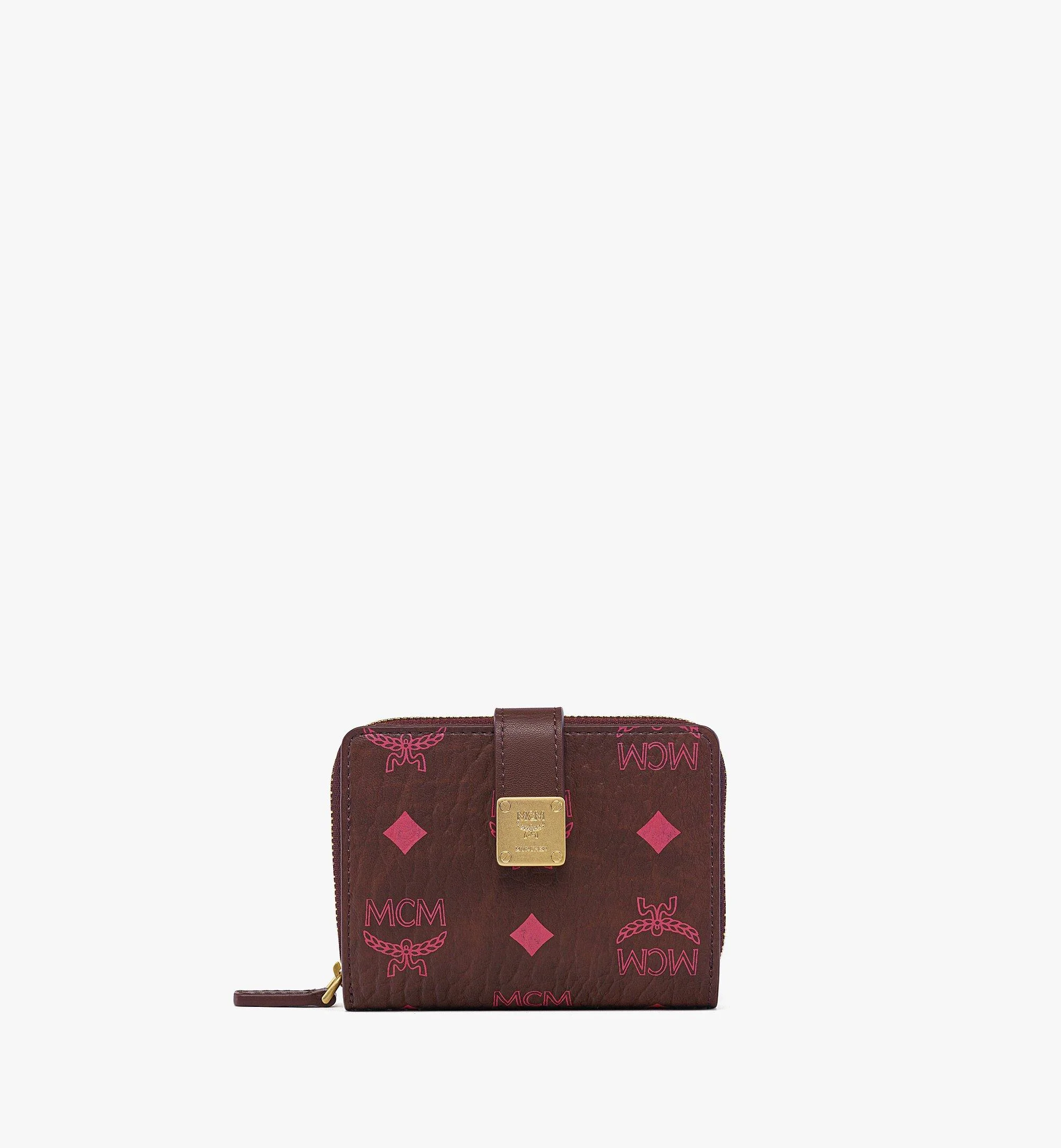 Aren Brass Plate Wallet in Visetos - 1