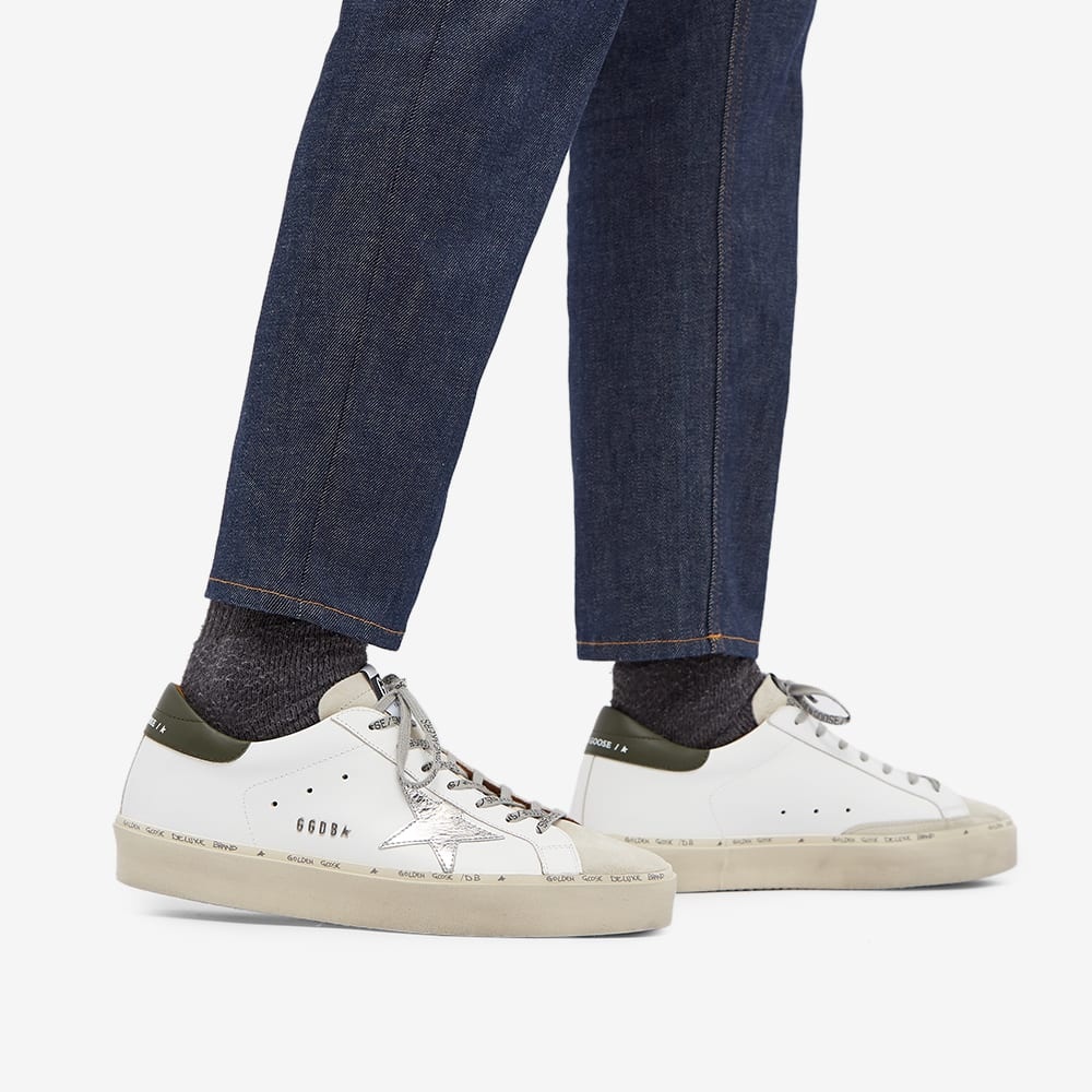 Golden Goose Hi Star Leather Metal Logo Sneaker - 6