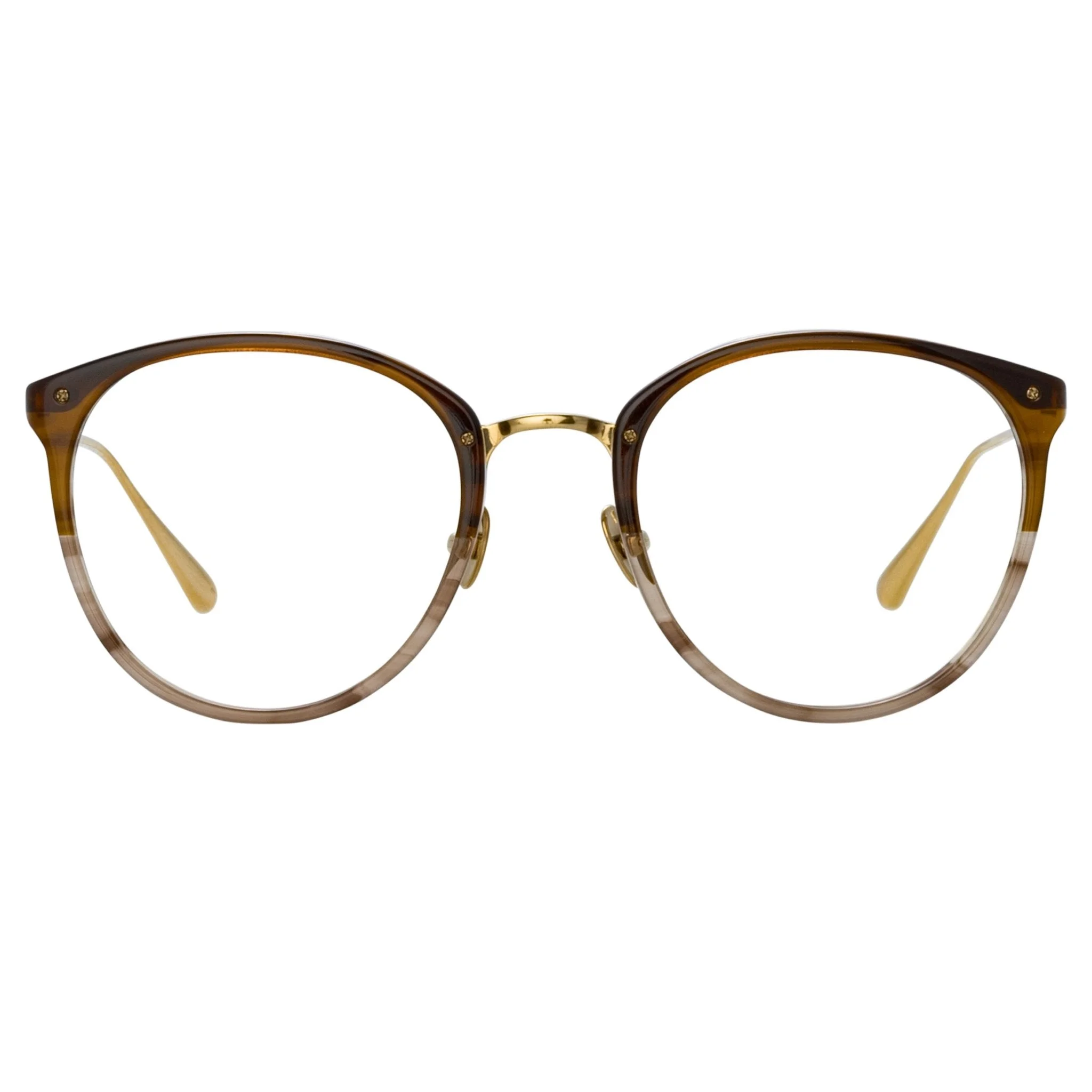 MEN'S CALTHORPE OVAL OPTICAL FRAME IN CARAMEL HORN - 1