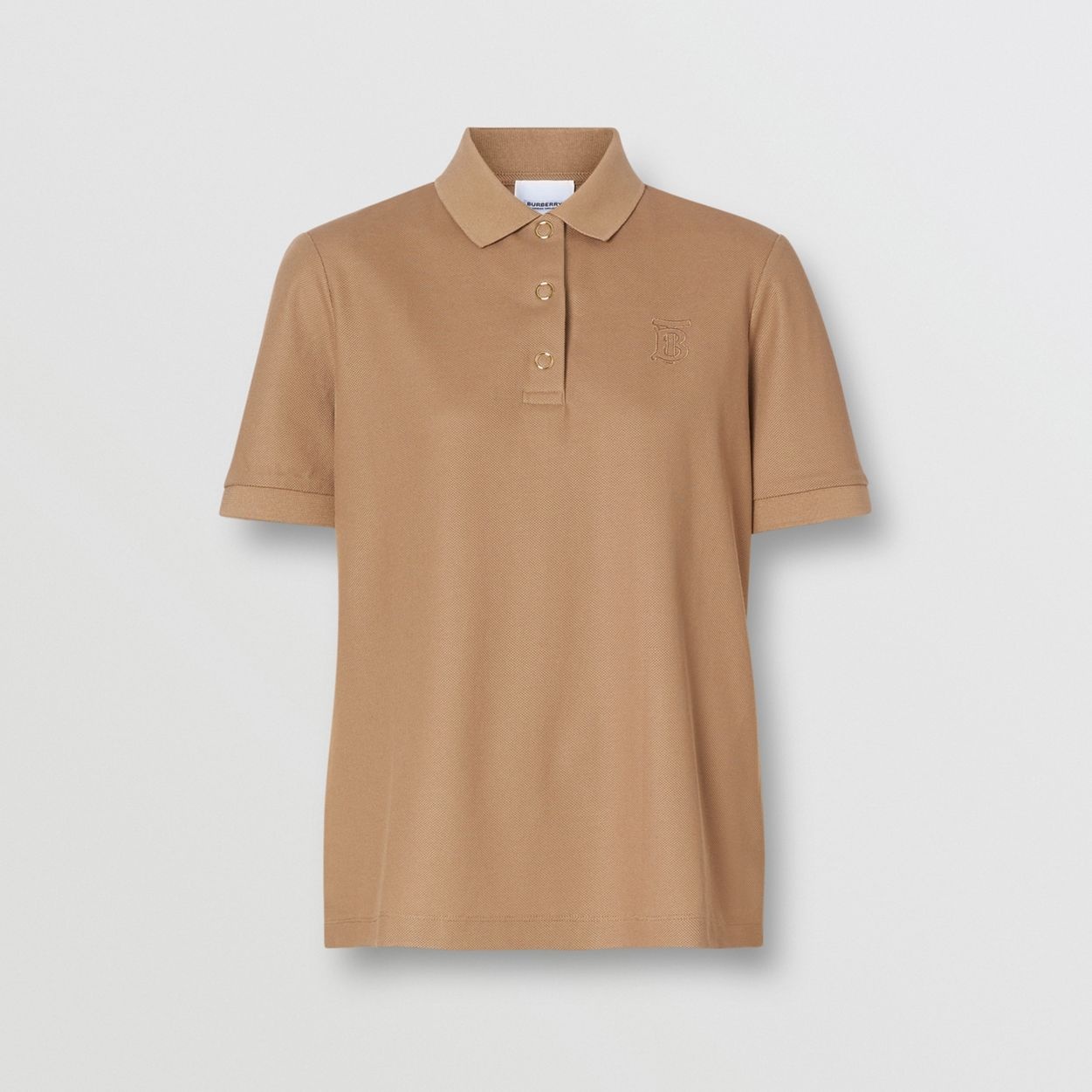 Monogram Motif Cotton Piqué Polo Shirt - 1