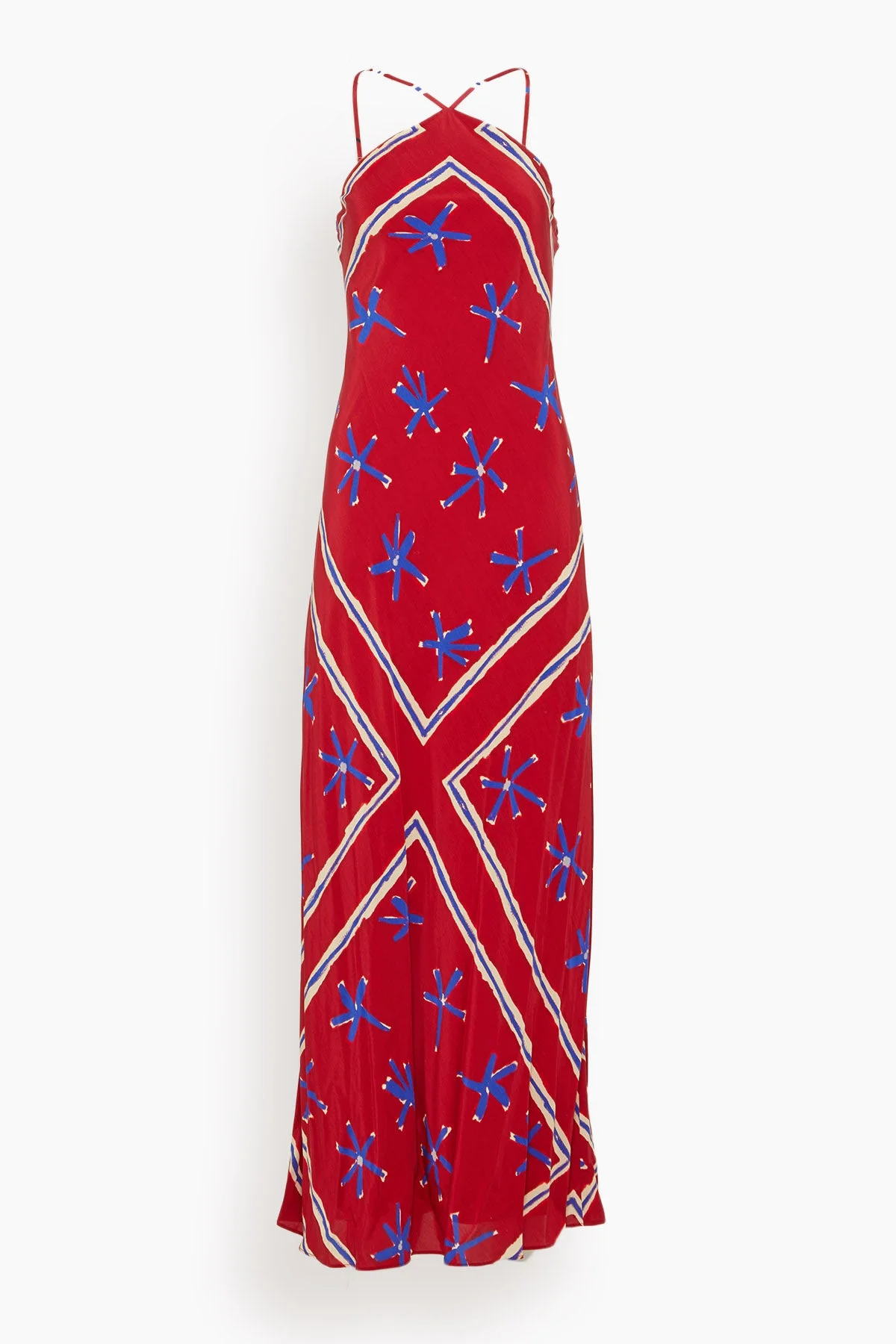 Cubism Dress in Painted Foulard - 1