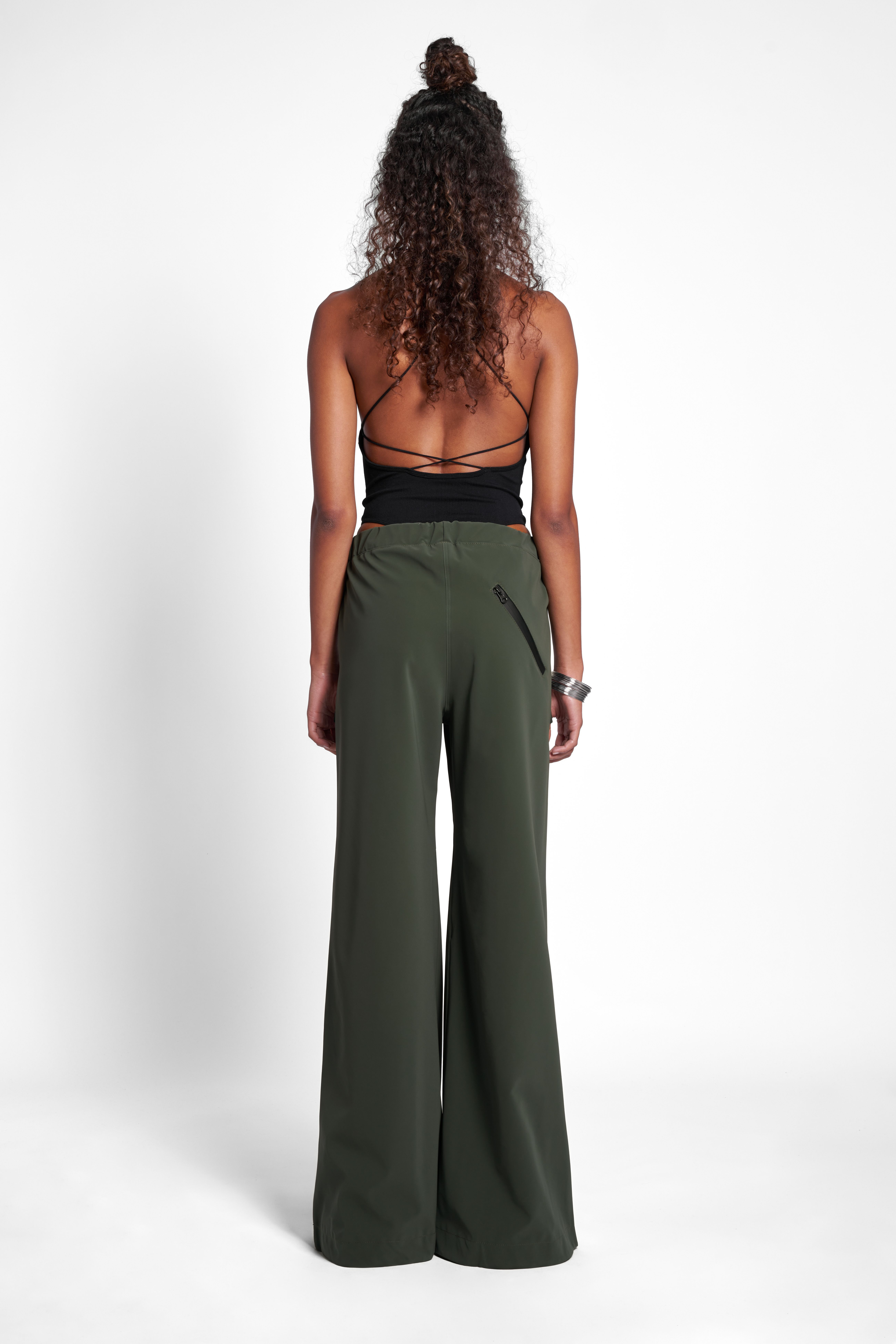 Jarla Matte Trousers Green - 4