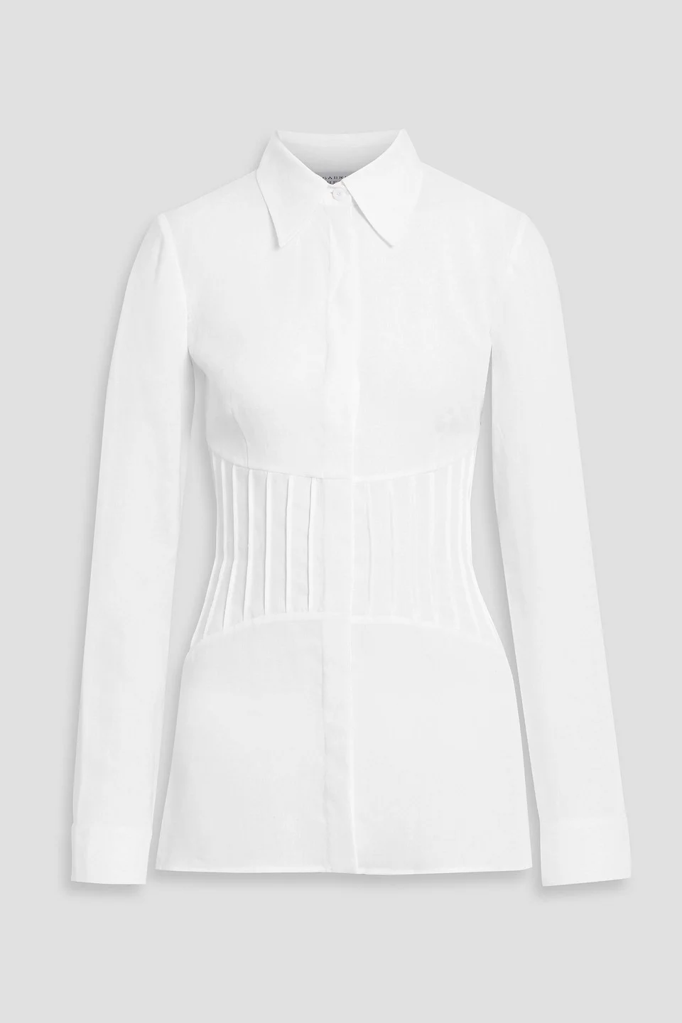 Duff pintucked linen shirt - 1