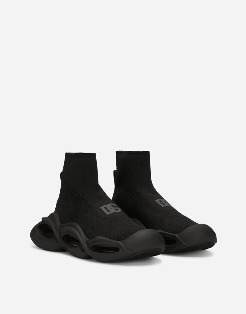 Dolce & Gabbana Stretch mesh Wave mid-top sneakers outlook