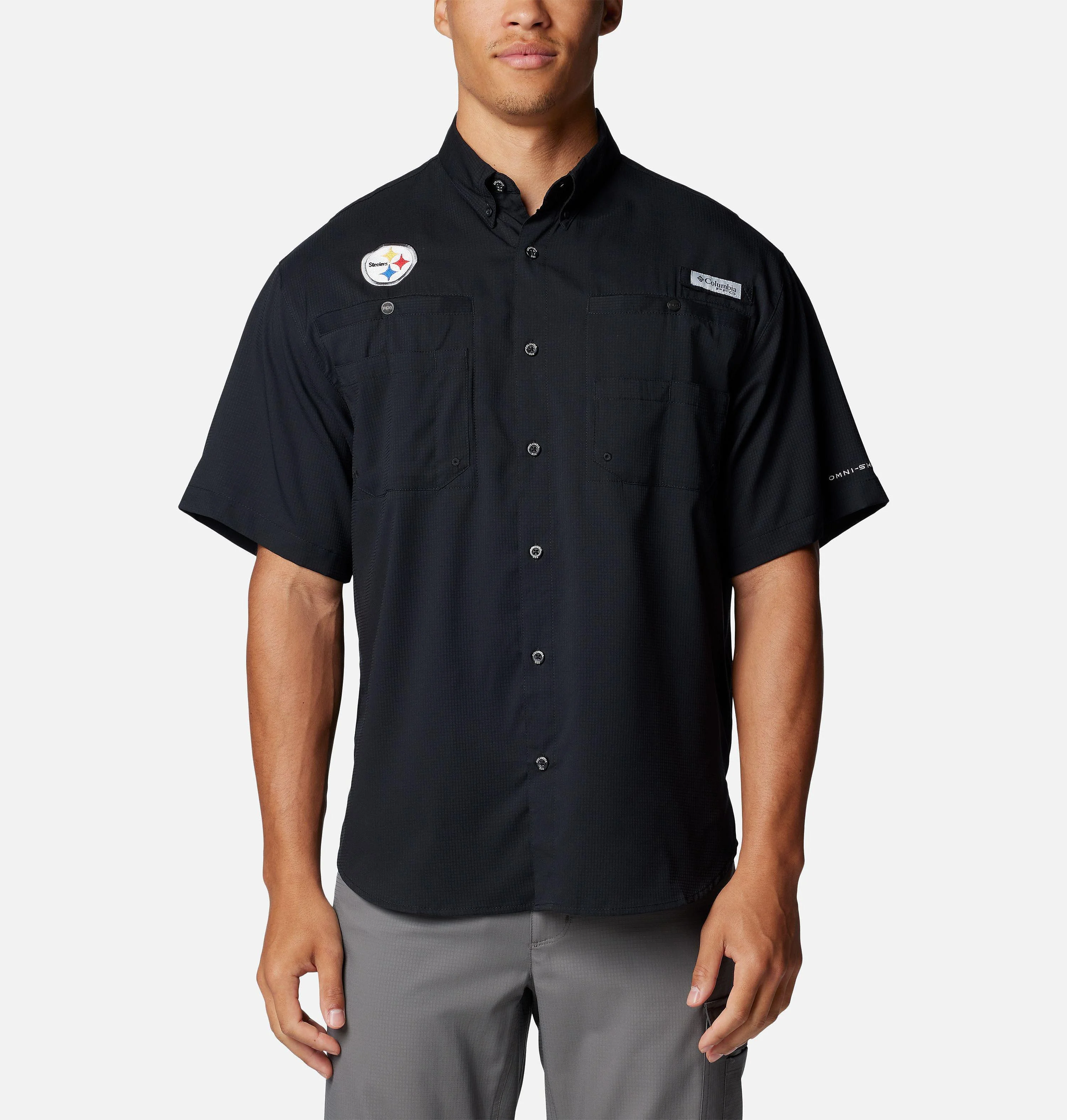 Men's PFG Tamiami Short Sleeve Shirt - Pittsburgh Steelers - 1