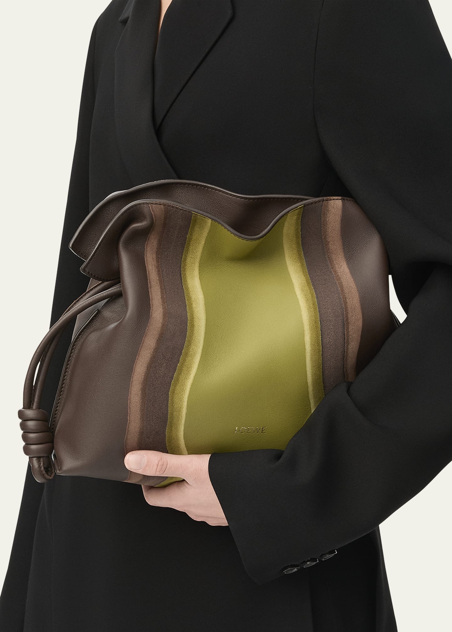 Flamenco Clutch Bag in Nappa Leather - 2