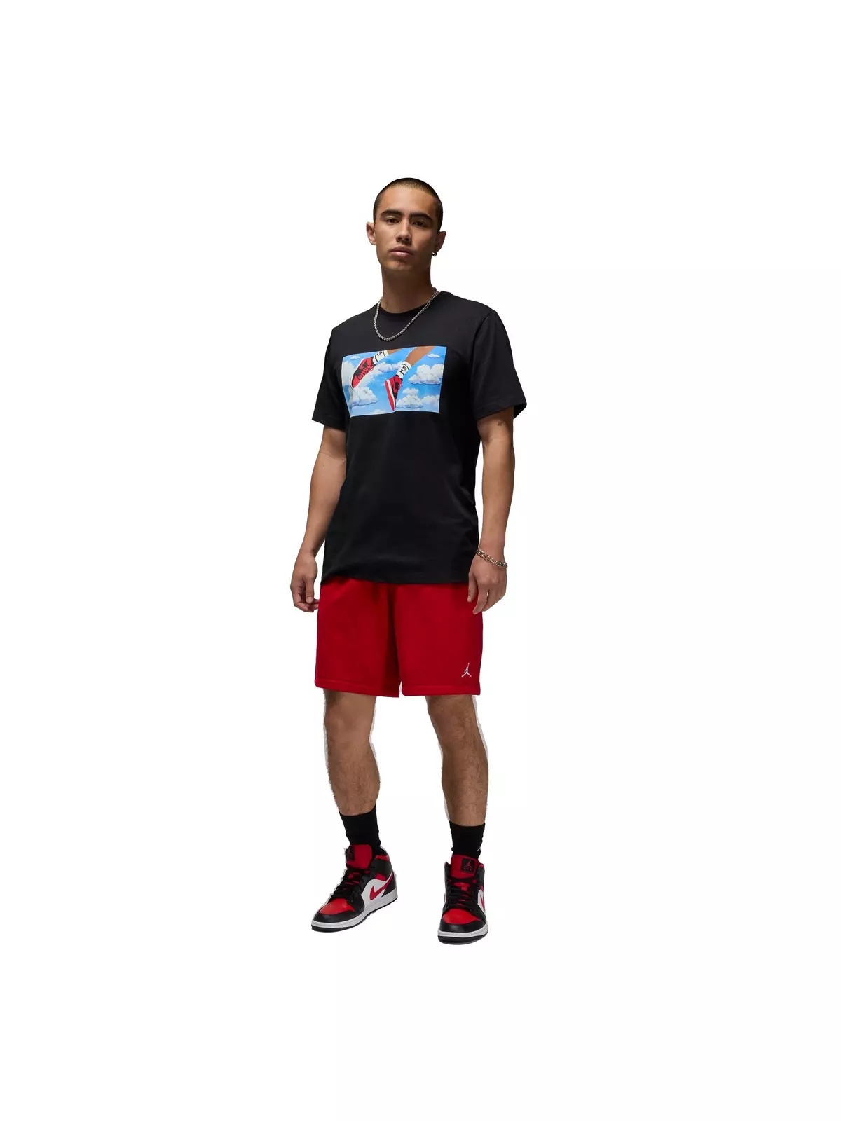 Men's Flight Essentials Short Sleeve Crew T-Shirt -Black - 5