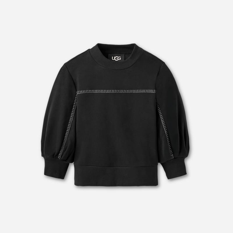 ® Women's Classic Puff Sleeve Top in Black 1