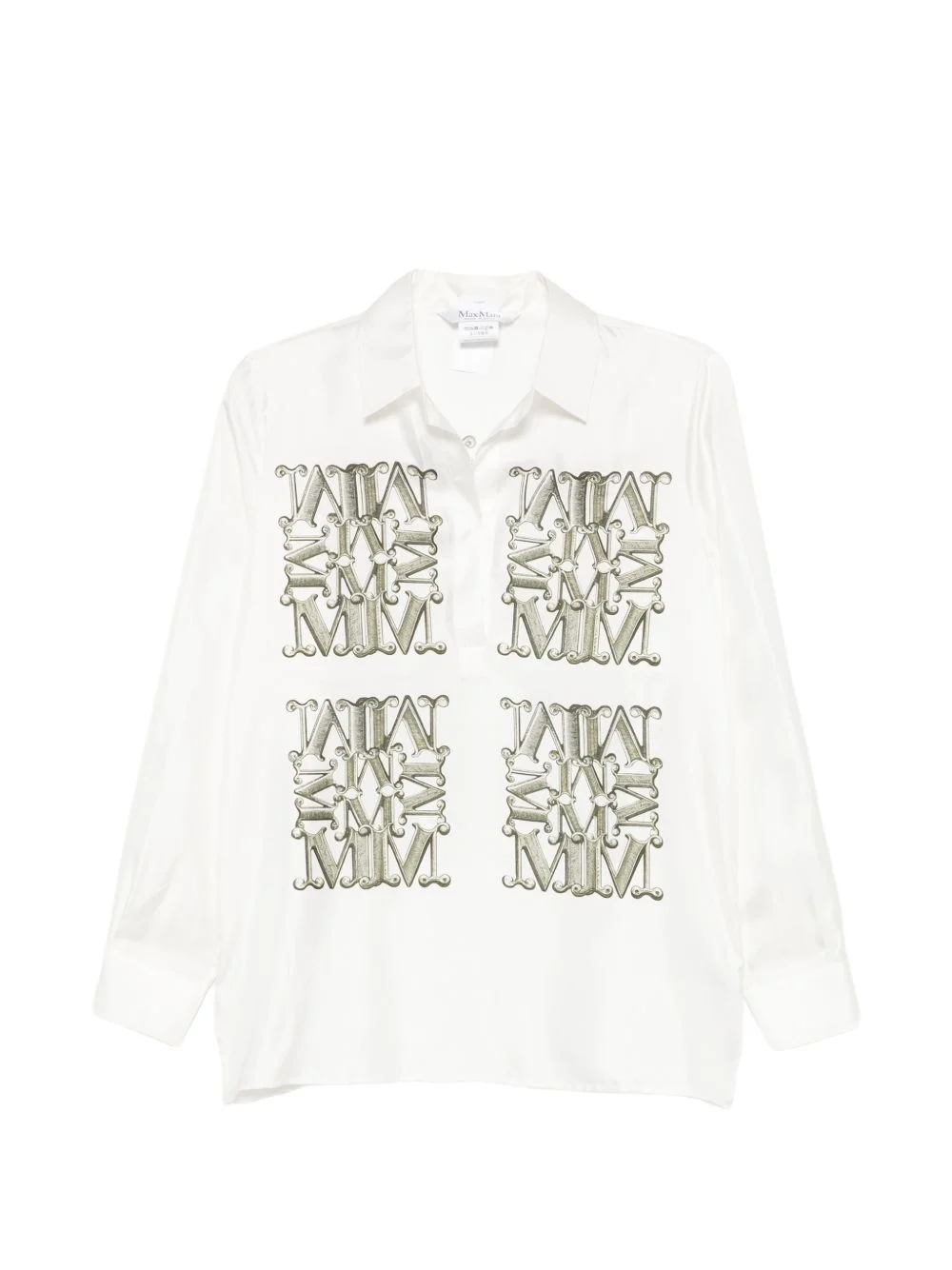 MaxMarabesque-print silk shirt - 1