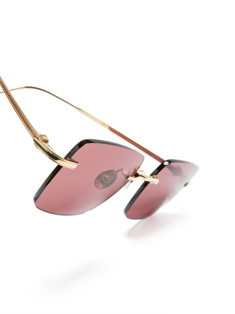 Signature C de Cartier Precious rectangular sunglasses 3