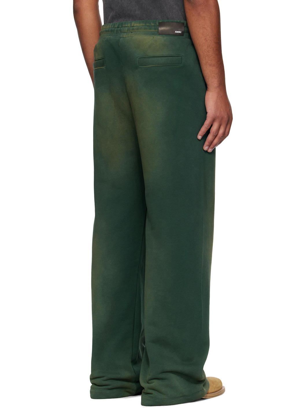 Green 'MA' Crest Sweatpants - 3