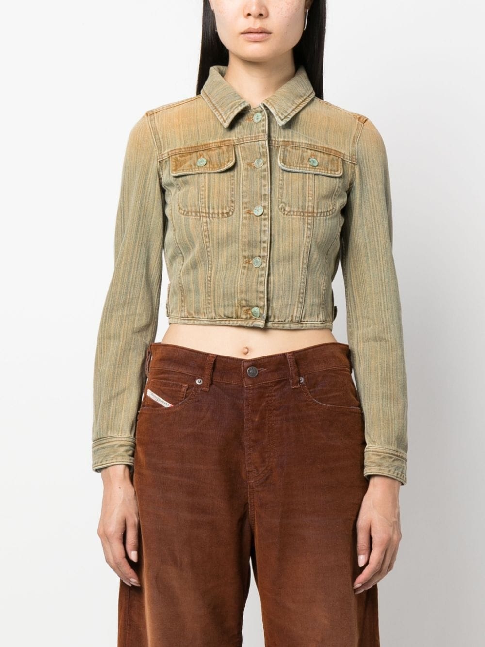 De-Slimmy cropped denim jacket - 3