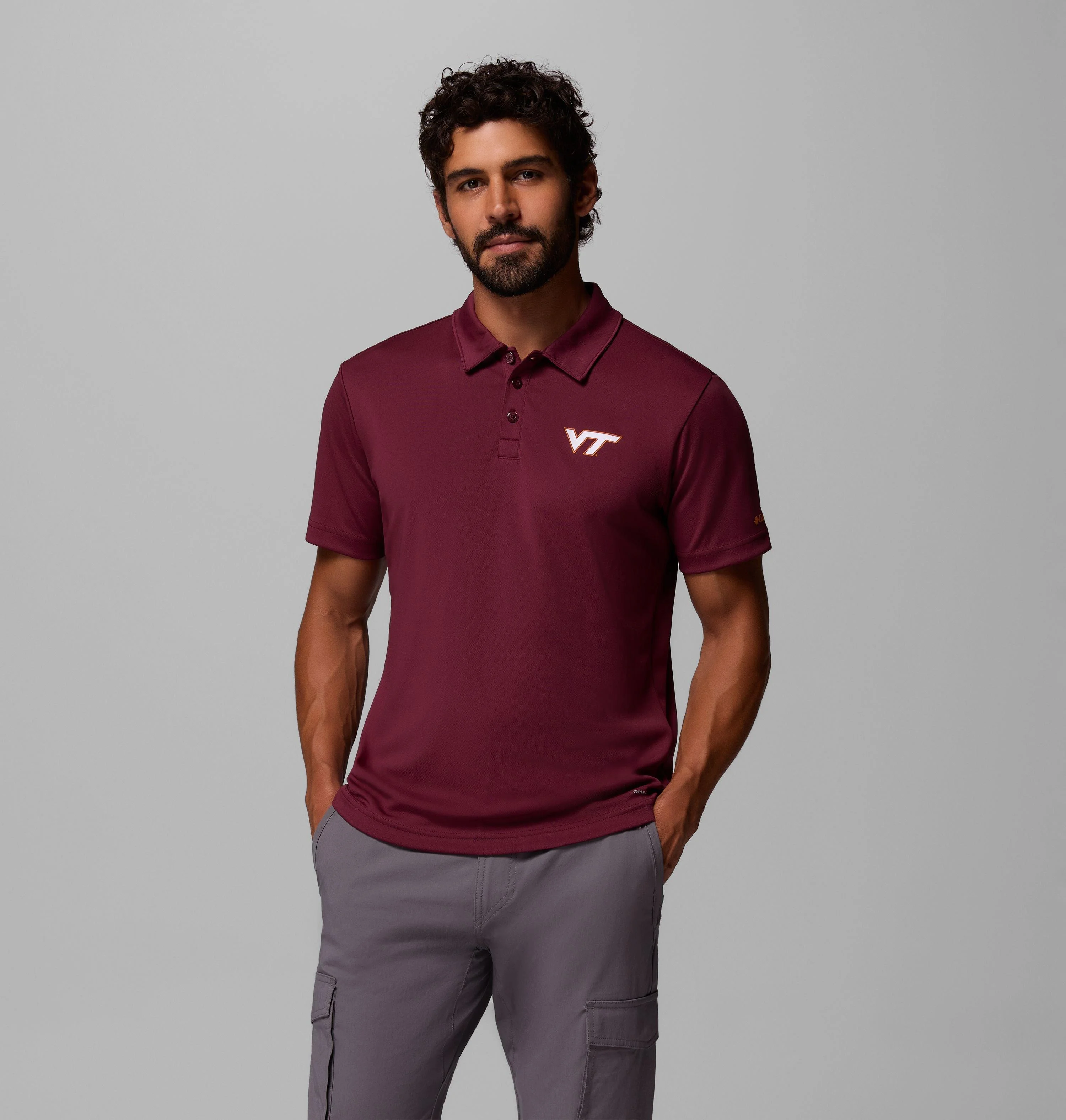Men's Collegiate Fair Catch Polo - Virginia Tech - 1