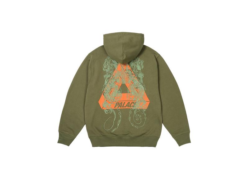 PALACE TRI-DRAGON HOOD THE DEEP GREEN outlook