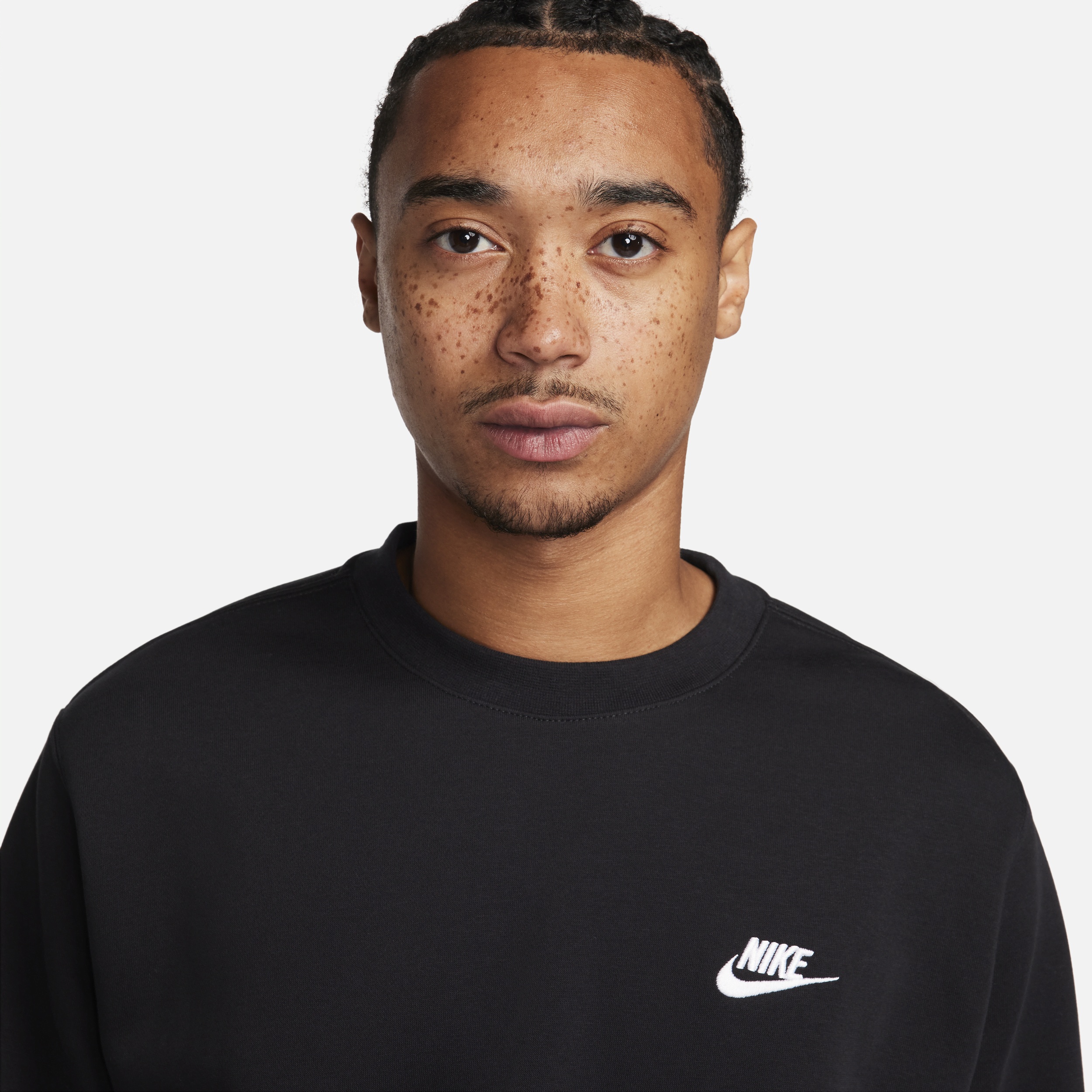 Nike Men's Club Fleece Brushed-Back Graphic Crew - 3