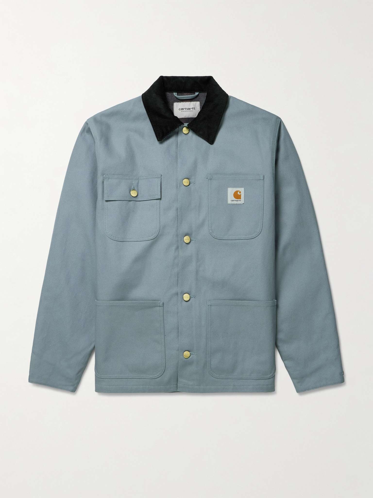 Michigan Corduroy-Trimmed Organic Cotton-Canvas Chore Jacket - 1