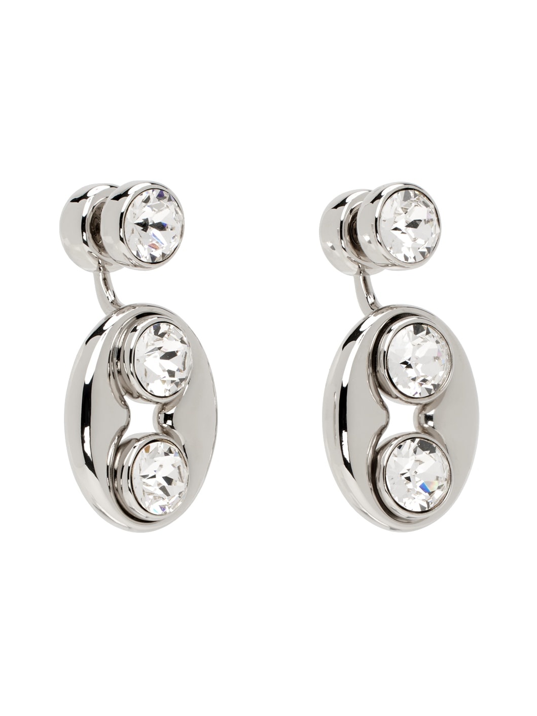 Silver Iris Earrings - 2
