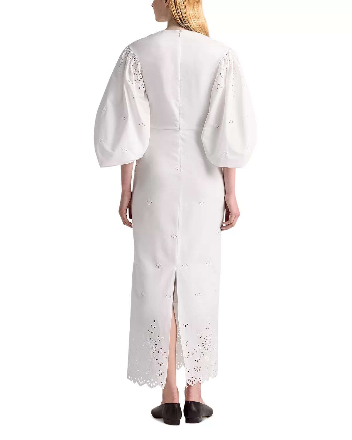Danielle Eyelet Balloon Sleeve Dress - 3