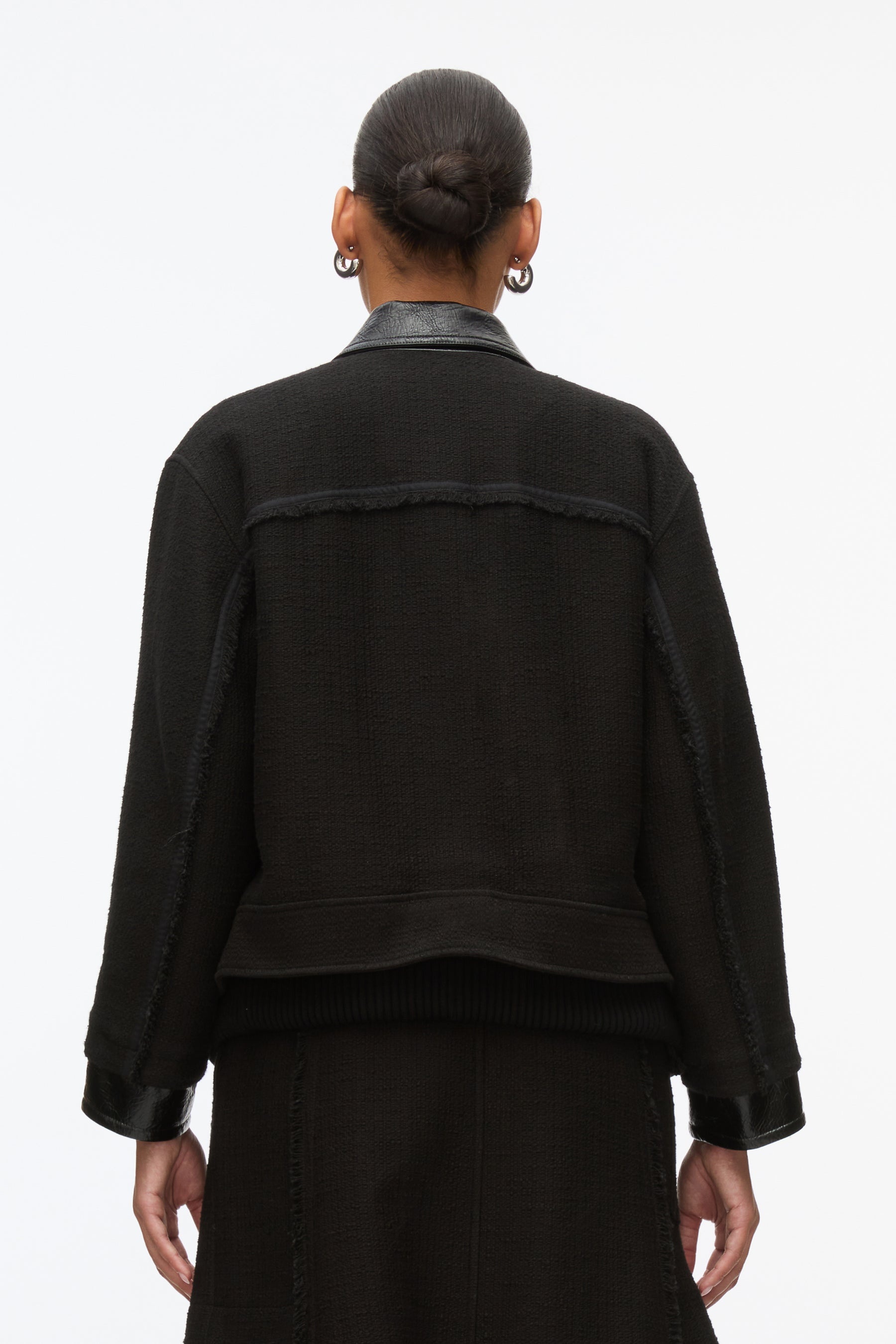 Hybrid Tweed Moto Jacket - 4