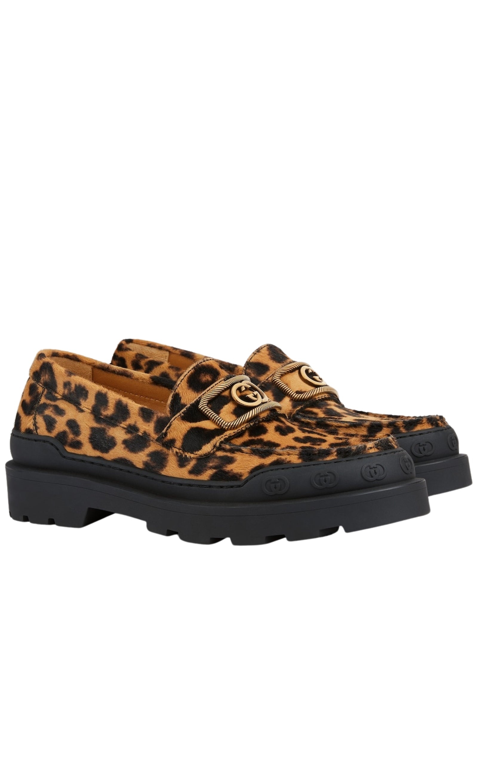 Interlocking G Leather Loafer - 3